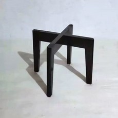원목 테이블 의자 받침대 다리 높이 화분 기본 30 나무 우드 선반, F. O81 블랙 37, 1개