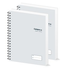 페이퍼릿 캠퍼스 하드커버 노트 100g, 100매, 2개, 그레이