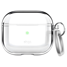 elago AirPods 3 無痕保護殼 (附鑰匙圈), 透明, elago AirPods 3 無痕透明保護殼, 1個