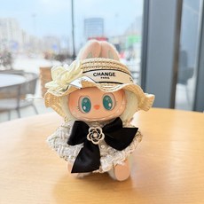 주노엘 라부부 옷 (인형미포함), 트위드 화이트숄 모자세트, 1개