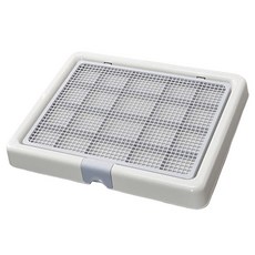 大型網格狗廁所 65*52*4.5cm 易清洗 防位移, 白灰色, 1個
