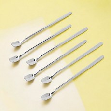 7day 롱 티스푼 6p세트 17cm 304스테인리스 숟가락79m7+6sBR