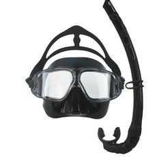 Frenzel 自由潛水面罩浮潛套組, FZM01 馬卡龍黑套裝