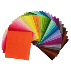 아노유 대용량 A4 40색 컬러 비접착 펠트지 부직포 DIY, 40개, 혼합