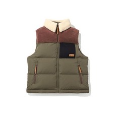 코닥 25900 브라우니 컬러블록 다운 베스트 KHAKI NEU046 BCK678