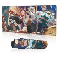 마우스장패드 겜용이패드 게이밍 미끄럼방지 마우스 패드 데스크패드 키보드패드 800 300, 1개, KDA all out -1