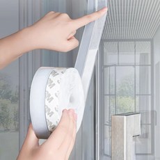 외풍차단 현관 창문 틈새 바람막이 실리콘 문풍지, 그레이_25mm