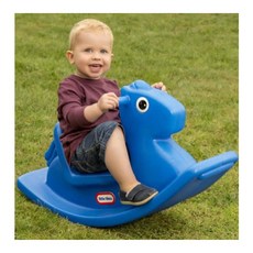 12개월 아기 놀이방 평형감각 1인시소 흔들 목마 시이소 블루 놀이방완구 흔들흔들