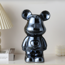 Vellin 베이브릭 세라믹 장식 오브제 저금통, 그레이 (gray)