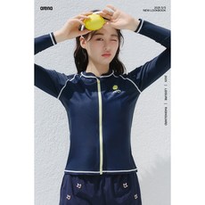 아레나 쥬시 프룻 여성 집업 래쉬가드 레귤러핏 수영복 다크네이비 A5BL1PQ01 2001부평점