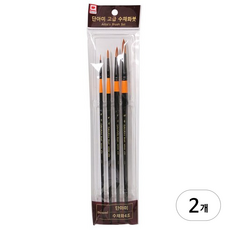 단아미 고급 수채화붓 세트 670, 2호 4호 8호 15호, 2세트