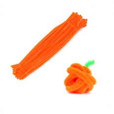 미술 공예재료 모루 주황색 30cm 100개입, 상세페이지 참조, 1개