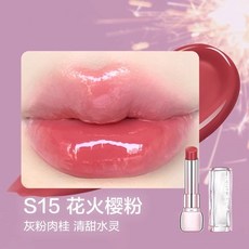 Pink Bear 糖光口紅 Hello Kitty聯名款 水潤唇膏, 1個, 花火限定【S15花火櫻粉】灰粉肉桂