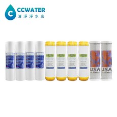 清淨淨水店 NSF認證電解水機前置淨水器濾心10支組，三道過濾除雜質，確保飲水純淨，經濟實惠, 1個