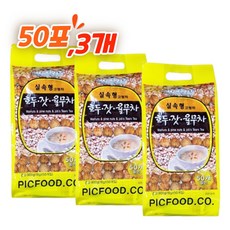 호두 잣 국산 율무차 50포 3개, 2.7kg, 50개입