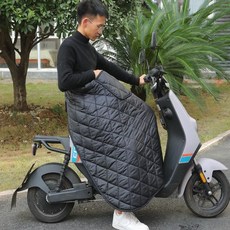 방풍 커버 다리 겨울용 오토바이 다리보호 워머 담요형 하체 보온, 블랙(45-65kg/1m)