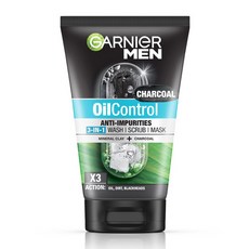 【GARNIER MEN 卡尼爾】男士洗面乳-洗顏磨砂面膜(100ml), 1個, 100ml