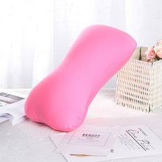 배송 가능한 폼 입자 뼈 모양 베개 사무실 점심시간용 엎드려 자는 베개 로고 인쇄 가능 휴대용 소형 베개 제조업체 도매, 핑크, 38X20(센티미터)