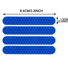 전면 후면 휠 커버 Ninebot Max G30 G2 G65 전동 스쿠터 액세서리 경고 방진 케이스 쉘용 반사 스티커, [04] 파란색