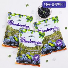 프레시픽 냉동 블루베리, 3개, 1kg