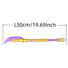 米拉的戈克道 Cosplay 大刀道具, 金色 紫色組合 50CM, 1個