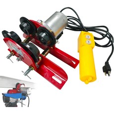 루트마켓몰 파워 호이스트용 드렘보이스트 전동 트롤리 장착 2.68-4.33인치 I-빔 0.5톤 1100LBS 용량 PA200-PA500 호이스트 푸시 기어드 오버헤드 크레인 헤비, 1/2T/1102LBS-4