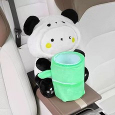 커버 수납함 케이스 티슈 빈티지 인테리어 각함, 1개, 판다 수납형 화장지