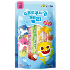 핑크퐁 아기상어 스트로우타입 젤리 10p 랜덤발송, 200g, 3개