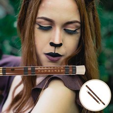 대나무 플루트 부분 목관악기 음악 연한 갈색, 1개, 기본, 기본