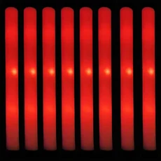 3 가지 모드가있는 30Pcs 폼 글로우 스틱 결혼식 레이브 콘서트를위한 어두운 파티 용품에 다채로운 Led 깜, 06 30Pcs Red
