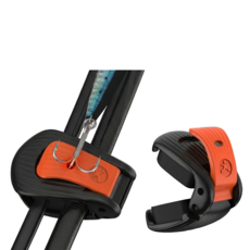 언더캐스트 로드픽서 원터치 루어 로드벨트 로드클립, 카본 오렌지