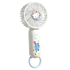 산리오 패밀리 시리즈 미니 선풍기, 헬로 키티 화이트, DY-D63