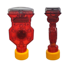 쏠라 경고등 점멸등 자석식 경광등 태양열 LED 태양광 SM-619, 1개, 혼합색상
