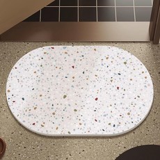 硅藻泥地墊 吸水防滑墊, 1個, 水磨石-A款,20*30cm