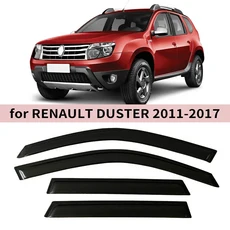 르노 더스터 2011 윈도우 바이저 윈드 디플렉터 레인 가드 도어 벤트, 01 DUSTER 2011-2017
