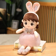 콩순이 똘똘이 리본돌 아기 인형 베렝구어 옹알이 콩콩이, 45cm, purple belre