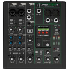 Mackie PROFX6v3+ 6聲道類比混音機 USB錄音介面, 黑, Mackie ProFX6v3 混音器 Mixer 混音座 6軌 錄音介面 USB 類比混音器 原廠保固