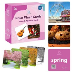 동영상과 함께 를 위한 알솔라이프 50가지 첫 단어 플래시 카드 아이들의 언어 지연을 위한 언어 명사 카드를 위한 추가 두꺼운 그림 카드 아바 학습 자료 ESL 교육, 3. Advanced Words for 4+