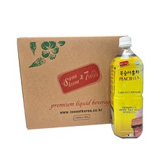 스위트코리아 복숭아고급(피치티)액상, 12개입, 1L