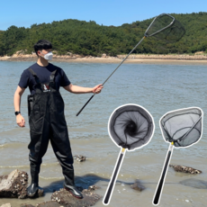 [초강력 내구성]큐로젯 뜰채 해루질 낚시 물고기