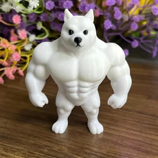3D 프린팅으로 제작한 개인 맞춤형 앰프 기타 피크 홀더 미니 디스플레이 음악가와 연주자를 위한 재미있는 선물 오렌지, 01 Muscle Dog