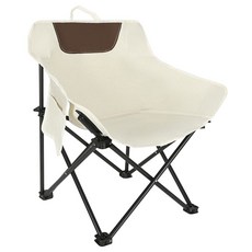 免安裝月亮椅 戶外摺疊椅 露營椅 戶外椅 導演椅 沙灘椅 野營椅 釣魚摺疊椅, 【低背款】典雅白贈收納袋, 1個