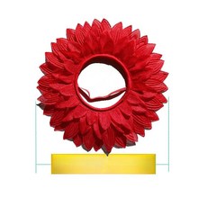 웃긴 마스크 운동회 졸사 모자 해바라기 가면 관종템, 1개, 42cm(레드)