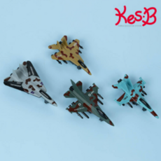 캐스비 플레이 풀백 전투 비행기 4종 세트, 혼합색상, 1세트