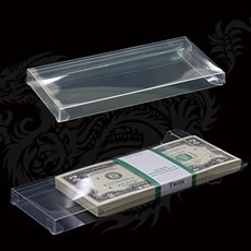 화폐수집용품 달러 지폐다발 보호 고투명 PET 케이스 OPP 포함