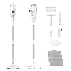 [2026년형] 틴도우 다용도 스팀 물걸레청소기 600ml 대용량 2단 조절 고온 살균 스팀청소기, 화이트, SC07