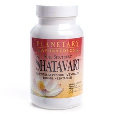 Planetary Ayurvedics Shatavari 500 毫克片劑, 120顆, 1罐