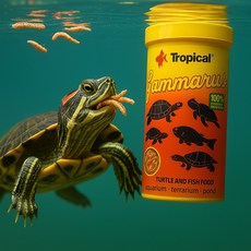 《胖頭龍批發工廠》TROPICAL高蛋白乾蝦 烏龜 澤龜 水龜 德比克飼料, 1個, 高蛋白乾蝦250ml