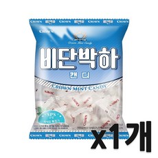 크라운 비단박하캔디, 140g, 1개