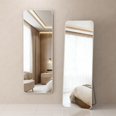 라보토리 스탠드 부착형 전신거울, 화이트AB